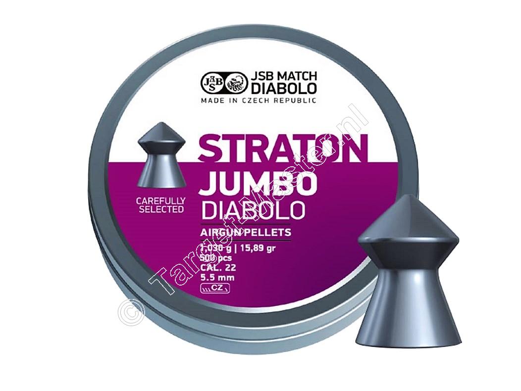 JSB Straton Jumbo 5.50mm Airgun Pellets tin of 250
